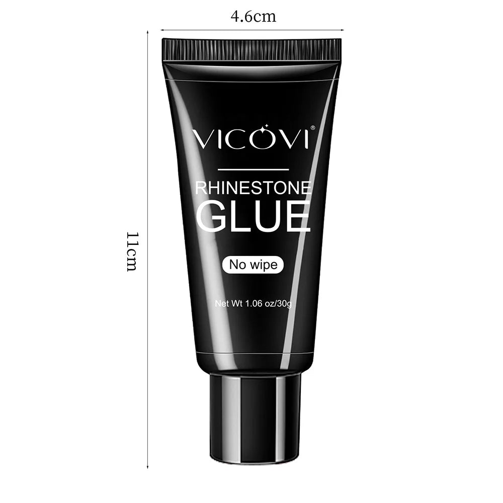 Strong Adhesive Nail Glue For Press On False Nail Tips Acrylic Fake Nails Long-lasting Transparent Nail Rhinestone Glue