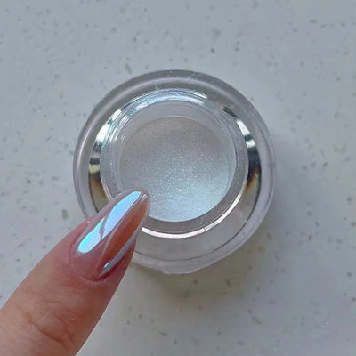 1jar Plating Aurora Chrome Nail Powder High-Gloss Moonlight Mirror Fine Glitter Pigment Aurora Pearl  Rubbing Dust Chrome Nails