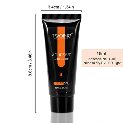 Nail Tips Glue Gel Strong Adhesive Nail Glue For False Nail Tips And Press On Nails DIY Rhinestone And Resin Gem For Nail Art